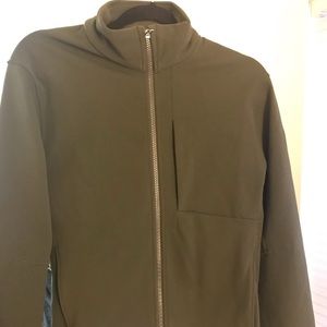 Olive green front pocket Lululemon zip up!